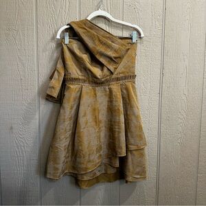 Vera Wang Lavender Label Gold Dress